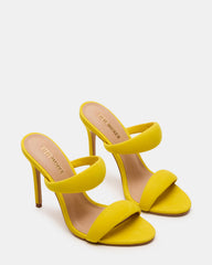 SATURN Yellow Stiletto Mule Women's Heel