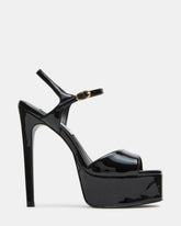 COLOGNE Black Patent Platform Stiletto Women's Heel