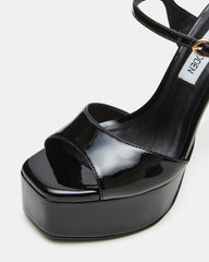 COLOGNE Black Patent Platform Stiletto Women's Heel