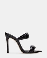 SATURN Black Stiletto Mule Women's Heel
