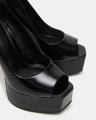 IVES Black Box Platform Square-Toe Stiletto Women's Heel