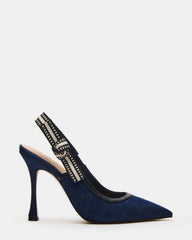 BRI Dark Denim Slingback Pump Women's Heel