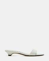 BERRY White Women's Mule Kitten Heel