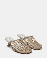 XRAY Gold Women's Caged Net Mule Heel