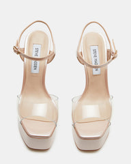 COLOGNE Clear Platform Stiletto Women's Heel