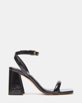 GRETIN Black Square Toe Heels | Women's Heels