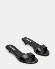 BERRY Black Women's Mule Kitten Heel