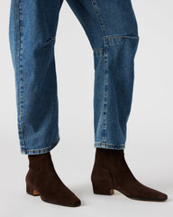 DUSTY Chocolate Brown Suede Women's Ankle Boot