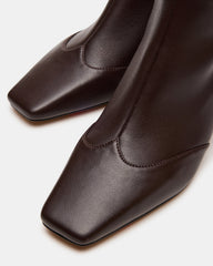 JETER Brown Square-Toe Women's Ankle Boot