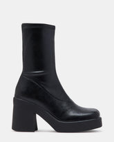 KLAYTON Black Platform Ankle Boot | Women's Booties