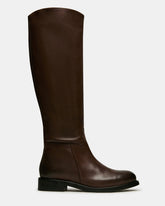 BELMONT Brown Leather Knee-High Women's Riding Boot
