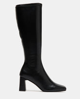HOLLY Black Women's Knee-High Square-Toe Boot