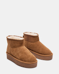 COMFY Chestnut Suede Women's Ankle Boot