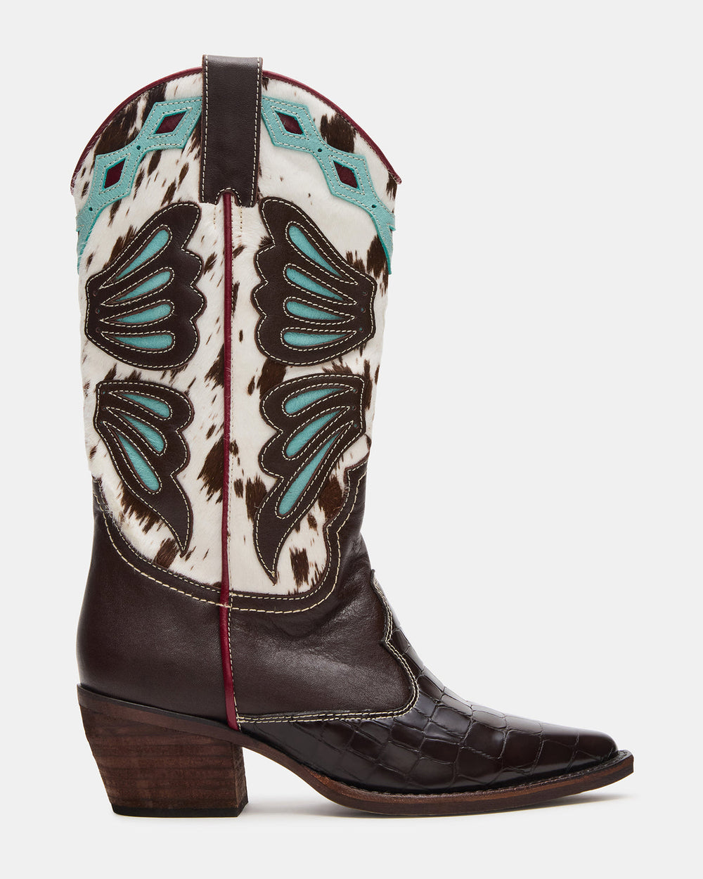ARROYO Blue Multi Western Pointed-Toe Wome's Boot