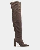 STRATUS Grey Suede Over-The-Knee Boot | Women's Boots