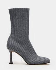 LORENZA Knit Grey Women's Ankle Boot