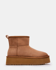 CRUE Chestnut Faux Fur Lined Bootie | Women's Booties