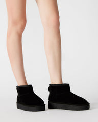 COMFY Black Suede Women's Ankle Boot