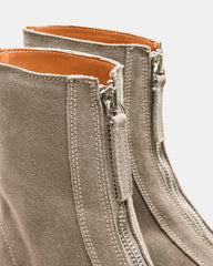 JONES Light Grey Zipper Lug Women's Ankle Boot