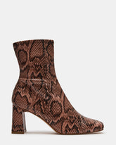 HUSH Snake Square Toe Bootie | Women's Ankle Boots