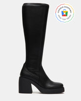 BERKLEIGH Black Wide Calf Women's Knee High Boot