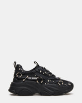 POSSESSION Piercing Black Platform Lace-Up Women's Sneaker