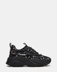 POSSESSION Piercing Black Platform Lace-Up Women's Sneaker