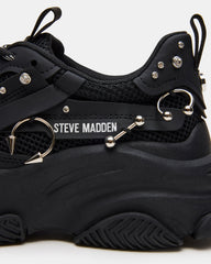 POSSESSION Piercing Black Platform Lace-Up Women's Sneaker