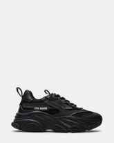 POSSESSION Black Platform Lace-Up Women's Sneaker