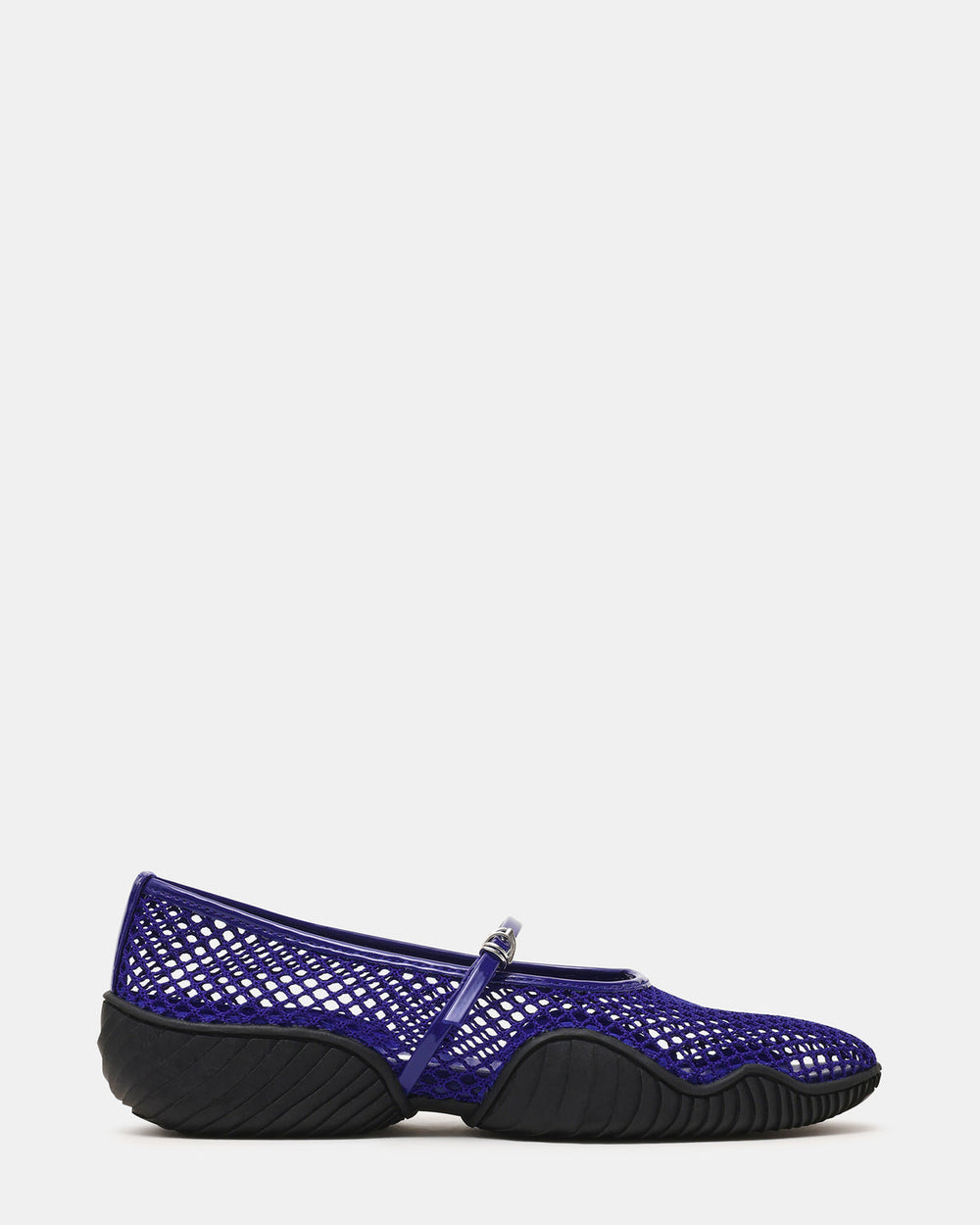 VICKEE Blue Mesh Mary Jane Buckle Chunky Sole Ballet Women's Sneaker