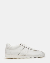 MIRAGE White Leather Women's Low-Top Sneaker
