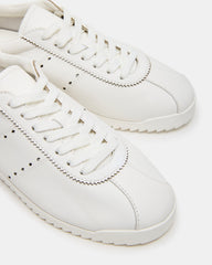 MIRAGE White Leather Women's Low-Top Sneaker