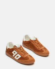 NINETIES Tobacco Low-Top Faux Shearling Sneaker | Women's Sneakers