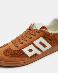 NINETIES Tobacco Low-Top Faux Shearling Sneaker | Women's Sneakers