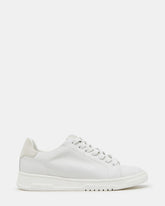 ELSIN White Leather Women's Low-Top Lace-Up Sneaker