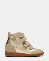MUSTANG Gold Women's High-Top Velcro Sneaker