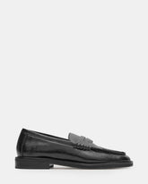 MADISON Black Leather Women's Penny Loafer