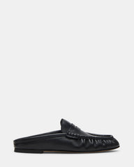 RAFE Black Leather Slip-On Mule Women's Flat