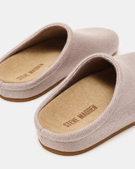 FERN Knit Taupe Mule Slip-On Round-Toe Women's Flat