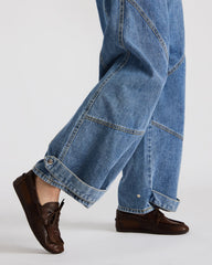 SAG Brown Leather Women's Boat Shoe