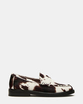 MADISON Brown Cow Print Women's Penny Loafer