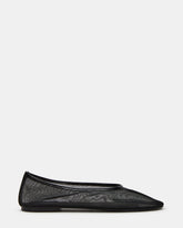 MEADOW Black Mesh Women's Ballet Flats