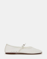 MAGS White Mary Jane Women's Ballet Flats