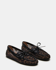 SAG Black/Leopard Women's Boat Shoe