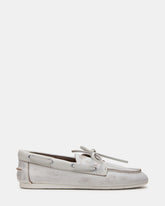 SAG White Leather Women's Boat Shoe
