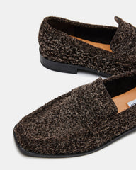 PARLOUR Brown Suede Square Toe Loafer | Women's Loafers