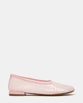 GARCELLE Pink Sequin Women's Ballet Flats