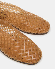 GROVE Tan Square-Toe Jelly Women's Flat