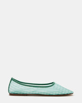 MEADOW Green Multi Mesh Women's Ballet Flats