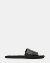 KAYA Black Leather Slide Sandal | Women's Sandals